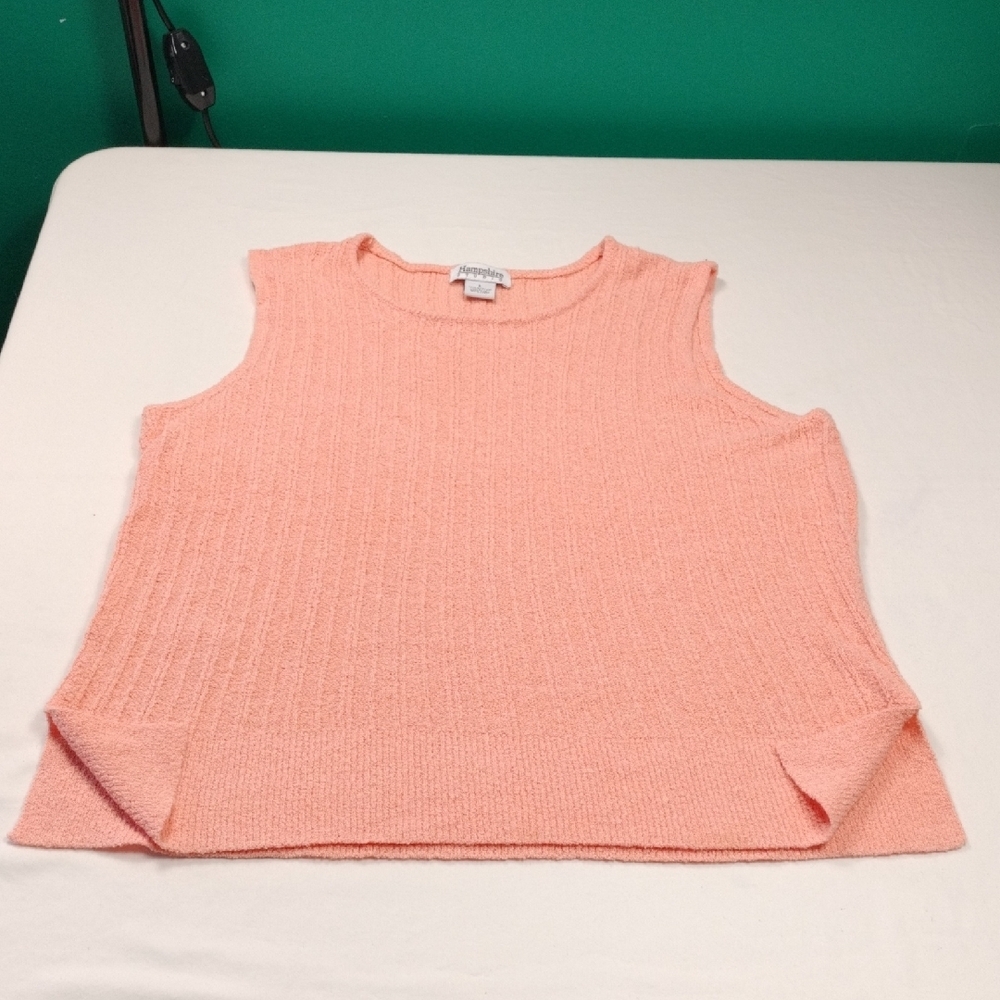 Hampshite Studio Womens Sleeveless Knit Top Size Large